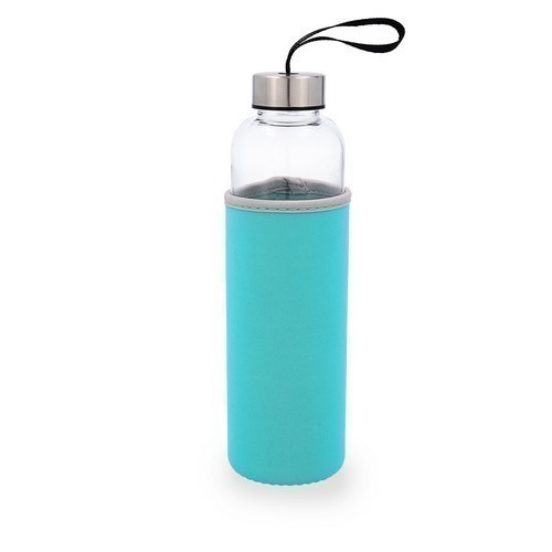 BOTELLA QUIDATE 0.6L C/FUNDA VERDE PASTEL